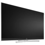 Loewe Stellar 65 DR+ alu 4K OLED zijaanzicht voorkant