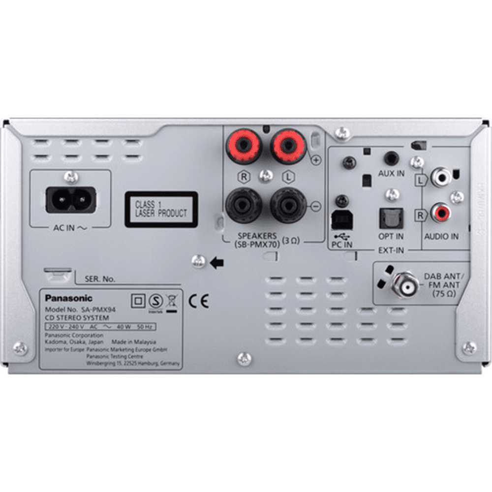 Panasonic SC-PMX94EG Silver (Micro HiFi Systeem) - TV Hifi Audio